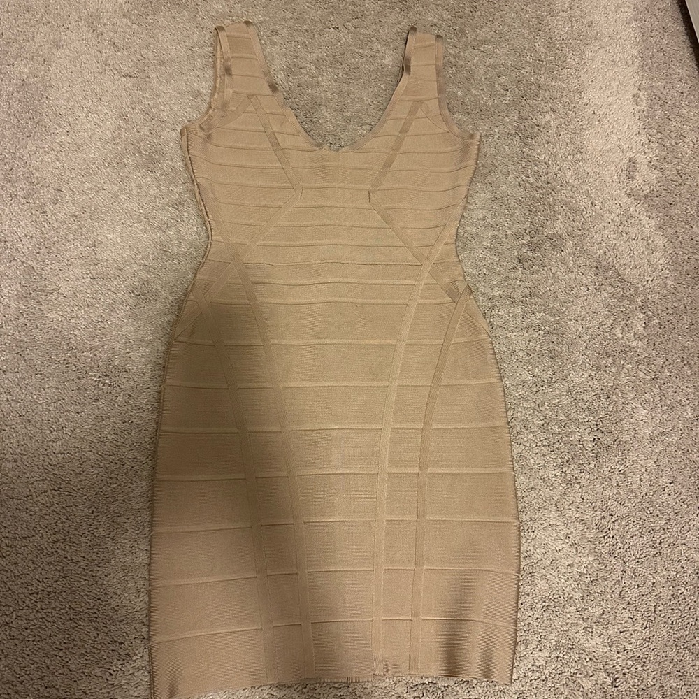 Excellent condition size small Herve Lege bandage mini dress!